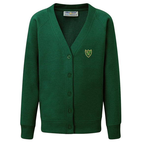 Whitby Heath Primary Cardigan Bottle Green
