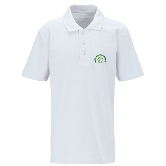 Woodlands Primary Polo Shirt White