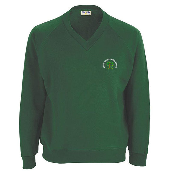 Woodlands Primary V Neck Sweatshirt Bottle