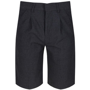 Bermuda Pleated Shorts Grey